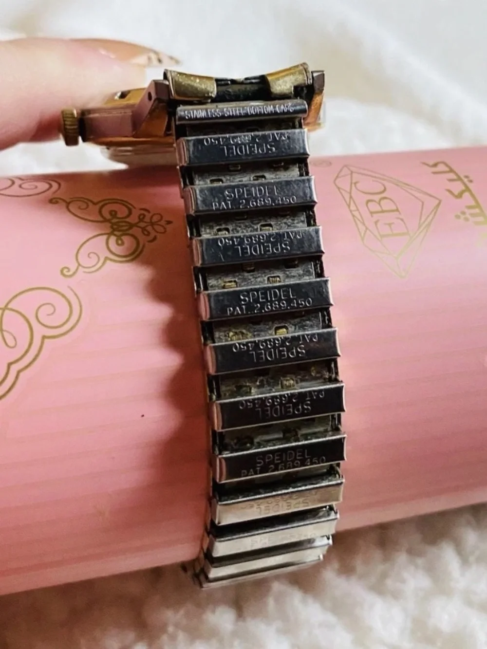 Vintage Eterna-Matic Spiedel Band Men's Swiss 1952 Wristwatch Gold Automatic